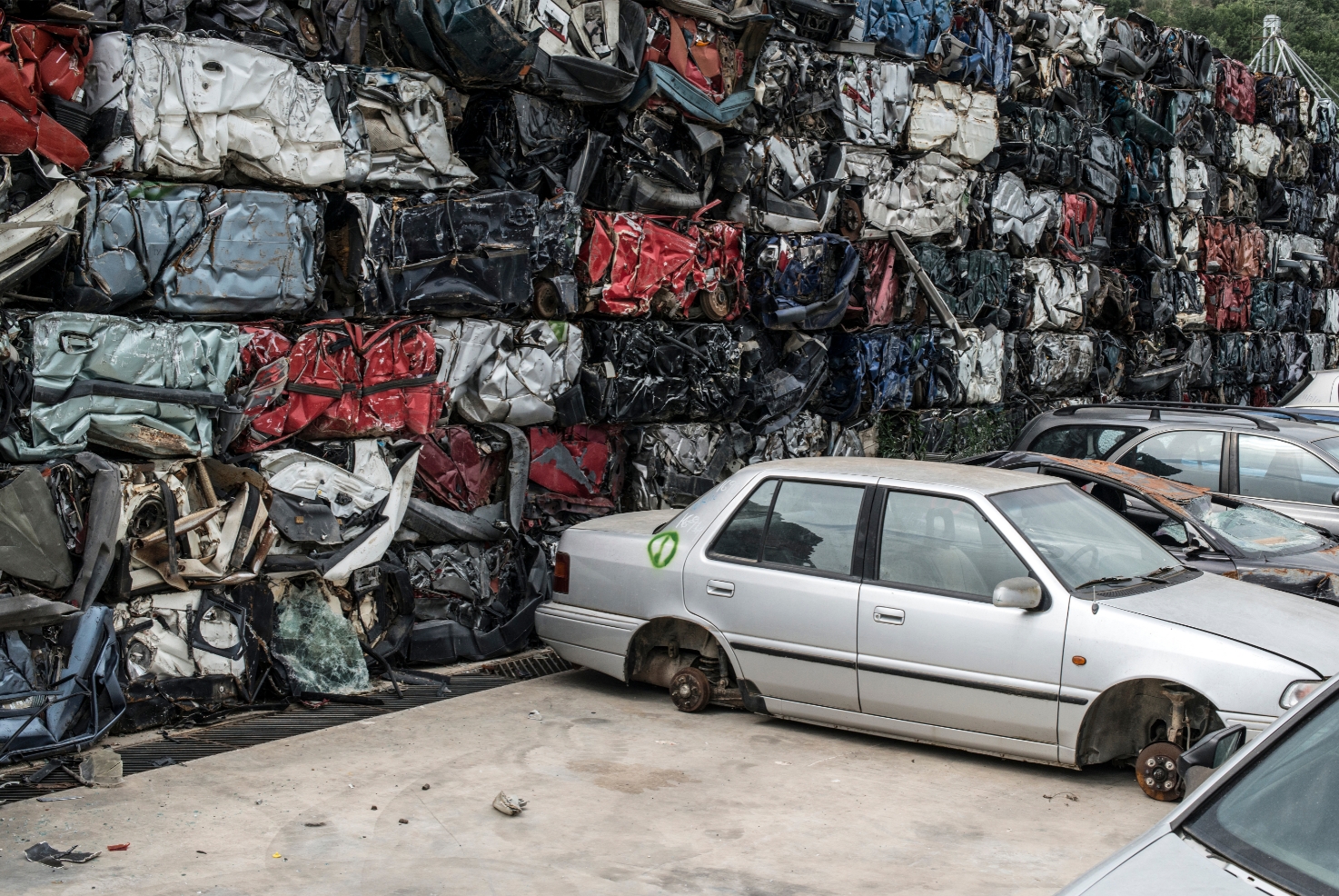Sustainable car scrap yard